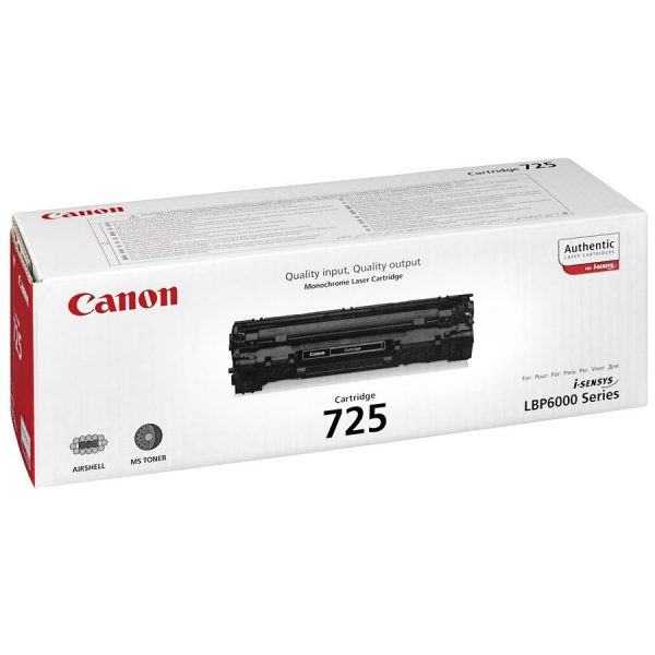 Упаковка картриджа Canon 725 (CE285A) для лезерного принтера/МФУ