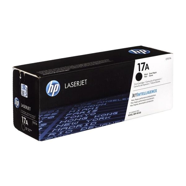 Упаковка картриджа HP CF217A (17A) для лезерного принтера/МФУ